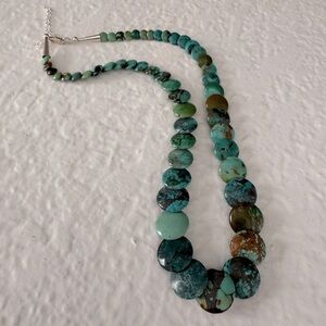 Turquoise Graduate Coins Necklace